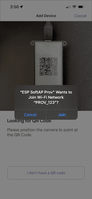 Provisioning app