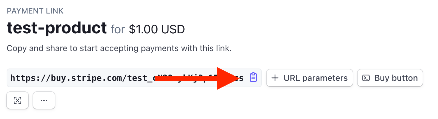 Stripe payment link